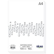 Χαρτί Α4 Χρωματιστό ZAZOO 160gr 100φ. Λευκό  Φωτοαντιγραφικά