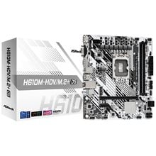 ASROCK MB H610M-HDV/M.2+ D5, SOCKET INTEL LGA1700 14th/13th/12th GEN INTEL CPU, CS INTEL H610, 2 DIMM SOCKETS DDR5, HDMI/DP/D-SUB, PCI-E GEN 4.0, GIGABIT LAN, MICRO-ATX, 3YW.  Μητρικές κάρτες