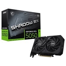 MSI VGA PCI-E NVIDIA GF RTX 5050 8G SHADOW 2X OC, 8GB/128BIT, GDDR6, HDMI/3xDP, DUAL FAN, 2 SLOT FANSINK, 3YW.  Κάρτες Γραφικών