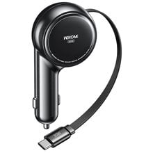 Φορτιστής Αυτοκινήτου 60W WK WP-C50 1 Θέσης, με καλώδιο USB-C 30W Μαύρο  Φορτιστές - Καλώδια