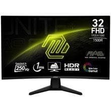 MSI MONITOR GAMING MAG 32C6X, CURVED VA FHD, 32", 16:9, 250CD/M2, 3000:1, 1MS, 250Hz, 1920x1080, 2xHDMI/ 1xDP/ HP OUT, TILT, BLACK, 3YW.  Οθόνες Για Εργασία