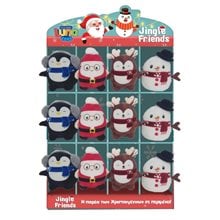 Λούτρινο Χριστουγεννιάτικο 12,5εκ Jingle Friends 4σχ Luna 000623056  Λούτρινα