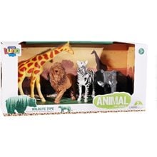 Ζώα Ζούγκλας 12,5εκ. Luna Toys Πλαστικά Σετ 4 τμχ. 000623139  Σετ Φιγούρες