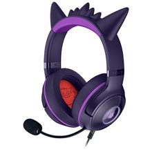 Kraken Kitty V2 Gengar Pokemon Ed. – RGB – USB 7.1 Gaming Headset – Purple Ears – PC / PS5 / SWITCH  Gaming Headsets
