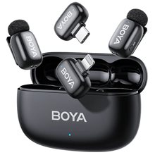 BOYA mini 2 Lightning & Type-C - 2,4GHz 2mic Wireless AI-ANC Mic w. Charging Box Mono/stereo/safety-  Αξεσουάρ Streaming
