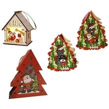 Christmas Wooden with Light 07796  Στολίδια
