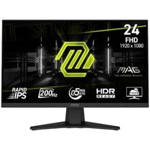 MSI MONITOR GAMING MAG 244F, FLAT IPS FHD, 24", 16:9, 300CD/M2, 100.000.000:1, 0.5MS, 200Hz, 1920x1080, HDMI/ DP/ HP OUT, TILT, BLACK, 3YW.  Οθόνες Για Εργασία