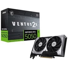 MSI VGA PCI-E NVIDIA GF RTX 5050 8G VENTUS 2X OC, 8GB/128BIT, GDDR6, HDMI/3xDP, DUAL FAN, 2 SLOT FANSINK, 3YW.  Κάρτες Γραφικών