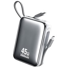 Power Bank 20000mAh PD 45W WK WP-50 2 Θέσεων, με καλώδιο USB-C/Lightning Λευκό  Powerbanks