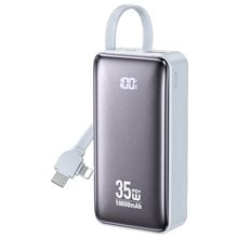 Power Bank 10000mAh PD 35W WK WP-61 2 Θέσεων, με καλώδιο USB-C/Lightning Μπλέ  Powerbanks