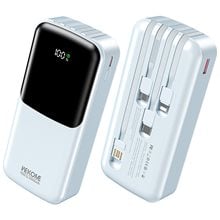 Power Bank 20000mAh PD 22,5W WK WP-66 2 Θέσεων, με καλώδιο USB-C/Lightning/Micro/USB Μπλέ  Powerbanks