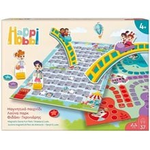 HappiHobbi Μαγνητικό Επιτραπέζιο Λούνα Παρκ Φιδάκι - Γκρινιάρης Με 37 Χάρτινους Εκπαιδευτικούς Μαγνήτες Για 4+  Επιτραπέζια Παιδικά