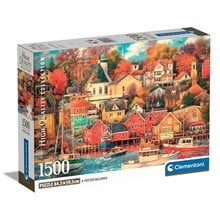 Clementoni Παζλ High Quality Collection Λιμάνι Παλιάς Καλής Εποχής 1500 τμχ - Compact Box  Παζλ Ενηλίκων