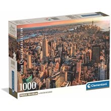 Clementoni Παζλ High Quality Collection Νέα Υόρκη 1000 τμχ - Compact Box  Παζλ Ενηλίκων