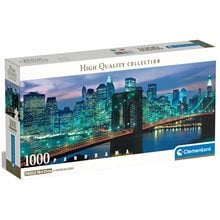 Clementoni Παζλ Panorama High Quality Collection Νέα Υόρκη Γέφυρα Brooklyn 1000 τμχ - Compact Box  Παζλ Ενηλίκων