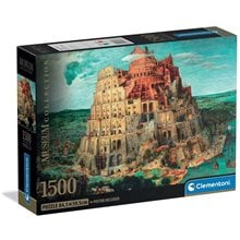 Clementoni Παζλ Museum Collection Bruegel: Ο Πύργος Της Βαβέλ 1500 τμχ - Compact Box  Παζλ Ενηλίκων