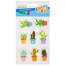 Αυτοκόλλητα Χειροτεχνίας Κάκτοι 8τμχ  sticker - Albums