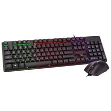 Ενσύρματο Πληκτρολόγιο & Ποντίκι Gaming RGB Zeroground KB-2400GUMS AZAI v3.0  Gaming Πληκτρολόγια