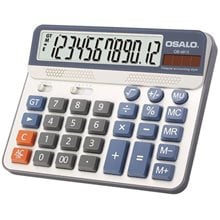 Αριθμομηχανή Osalo 12ψηφίων OS-6815 15x18x2-3cm Grey Silver  Αριθμομηχανές