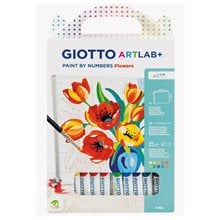 Σετ Δημιουργίας Giotto Art Lab Paint by Numbers Flowers  Σχολικά Σετ Δώρων