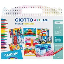 Σετ Δημιουργίας Giotto Art Lab Pixel Art Maxi Postcards  Σχολικά Σετ Δώρων