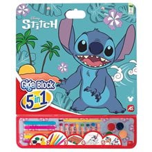 ΣΕΤ ΖΩΓΡΑΦΙΚΗΣ GIGA BLOCK 5 IN 1 - DISNEY STITCH  Ζωγραφιές Απλές