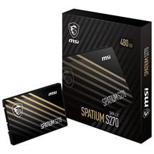 MSI SSD SPATIUM S270 SATA 2.5" 480GB S78-440E350-P83, SATA3, READ 500MB/s, WRITE 450MB/s, 5YW.  Δίσκοι SSD
