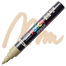 Mαρκαδόρος Uni Posca PC-5BR Brush 1-4mm Beige  Μαρκαδόροι