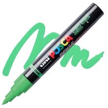 Mαρκαδόρος Uni Posca PC-5BR Brush 1-4mm Light Green  Μαρκαδόροι