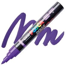 Mαρκαδόρος Uni Posca PC-5BR Brush 1-4mm Violet  Μαρκαδόροι