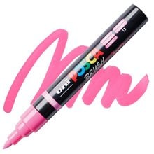 Mαρκαδόρος Uni Posca PC-5BR Brush 1-4mm Pink  Μαρκαδόροι