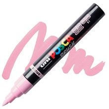 Mαρκαδόρος Uni Posca PC-5BR Brush 1-4mm Light Pink  Μαρκαδόροι