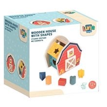 Σπιτάκι Ξύλινο Luna Toys Με Σχήματα 000622866  Διαδραστικά-Εκπαιδευτικά
