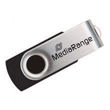 USB Flash Drive MediaRange 8GB Μαύρο/Ασημί  Usb Sticks