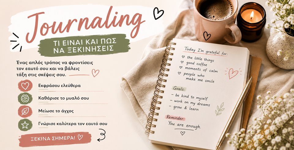 Journaling: τι είναι και πώς να ξεκινήσεις