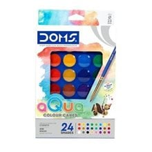 Doms Νερομπογιές 23mm 24τμχ. 000080553  Νερομπογιές