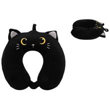 Μαξιλαράκι Ταξιδίου Λαιμού XL2184A Black  Cat 30x30x10cm  Μαξιλάρια Ταξιδίου