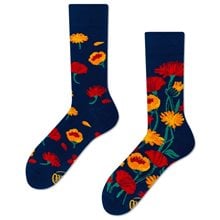 Many Mornings Socks Κάλτσες Flower Power Navy EU: 39-42  Παιδικά Αξεσουάρ Μόδας