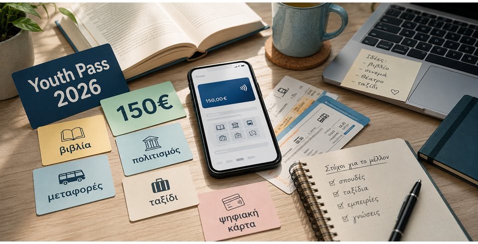 Youth Pass 2026: ποσό, δικαιούχοι & χρήση