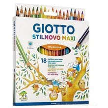 Ξυλομπογιές Giotto Stilnovo Maxi 18τμχ  Ξυλομπογιές