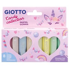 Γόμες Giotto 8τμχ Candy Pastel Χρώματα 000232300  Γόμες