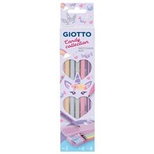 Giotto Κασετίνα Πλαστική Candy με Μολύβια Γόμα και Ξύστρα 000251000  Κασετίνες Γεμάτες