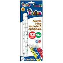 The Littlies Ακρυλικά Χρώματα 12τμχ. 000646776  Ακρυλικά