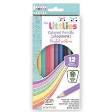 The Littlies Ξυλομπογιές Wood Free 12τμχ. Παστέλ 000647067  Ξυλομπογιές
