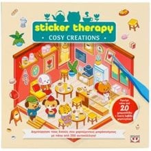 Sticker Therapy: Cosy Creations  Βιβλία Ζωγραφικής Αυτοκόλλητα