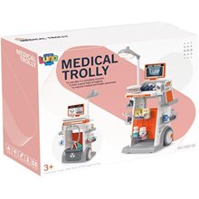 Οδοντιάτρου Τρόλευ Luna Toys Σετ 68,5εκ. με φως και ήxο 26τμχ. 43x15x33εκ. 000623329  Σετ Ιατρικά