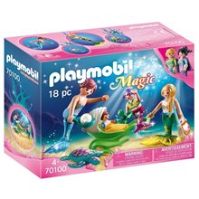 Playmobil Γοργονο-Οικογένεια Με Καροτσάκι-Κοχύλι 70100  Playmobil
