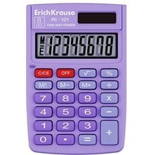 Αριθμομηχανή ErichKrause 8 Ψηφίων PC-101 Pastel Violet 62006  Αριθμομηχανές