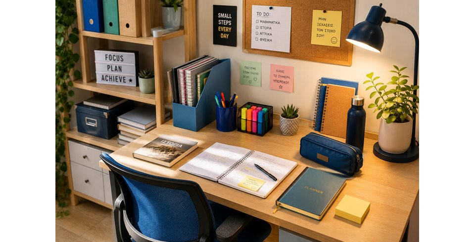 Study corner στο σπίτι: πώς στήνω γωνιά μελέτης για μαθητή