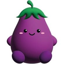 itotal Antistress Squeezy Fresh Market 11x10x14.2cm Ellie Eggplant  Fidget & Antistress Toys